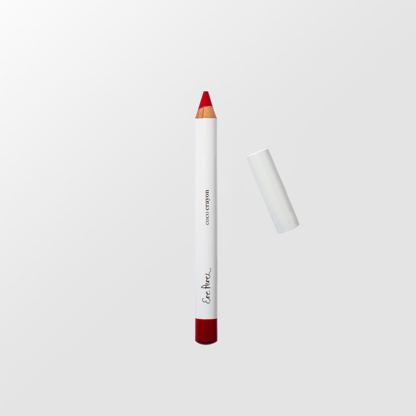 imagen frontal sobre fondo blanco de lapiz crayon de madera de ere perez disponible en blumma