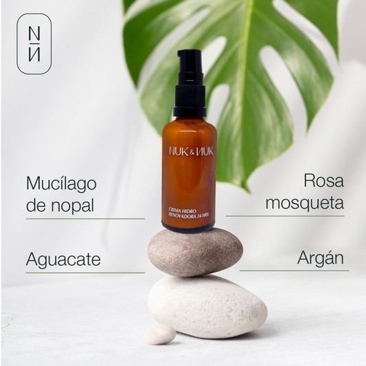 infografia de la crema facial de nuk y nuk