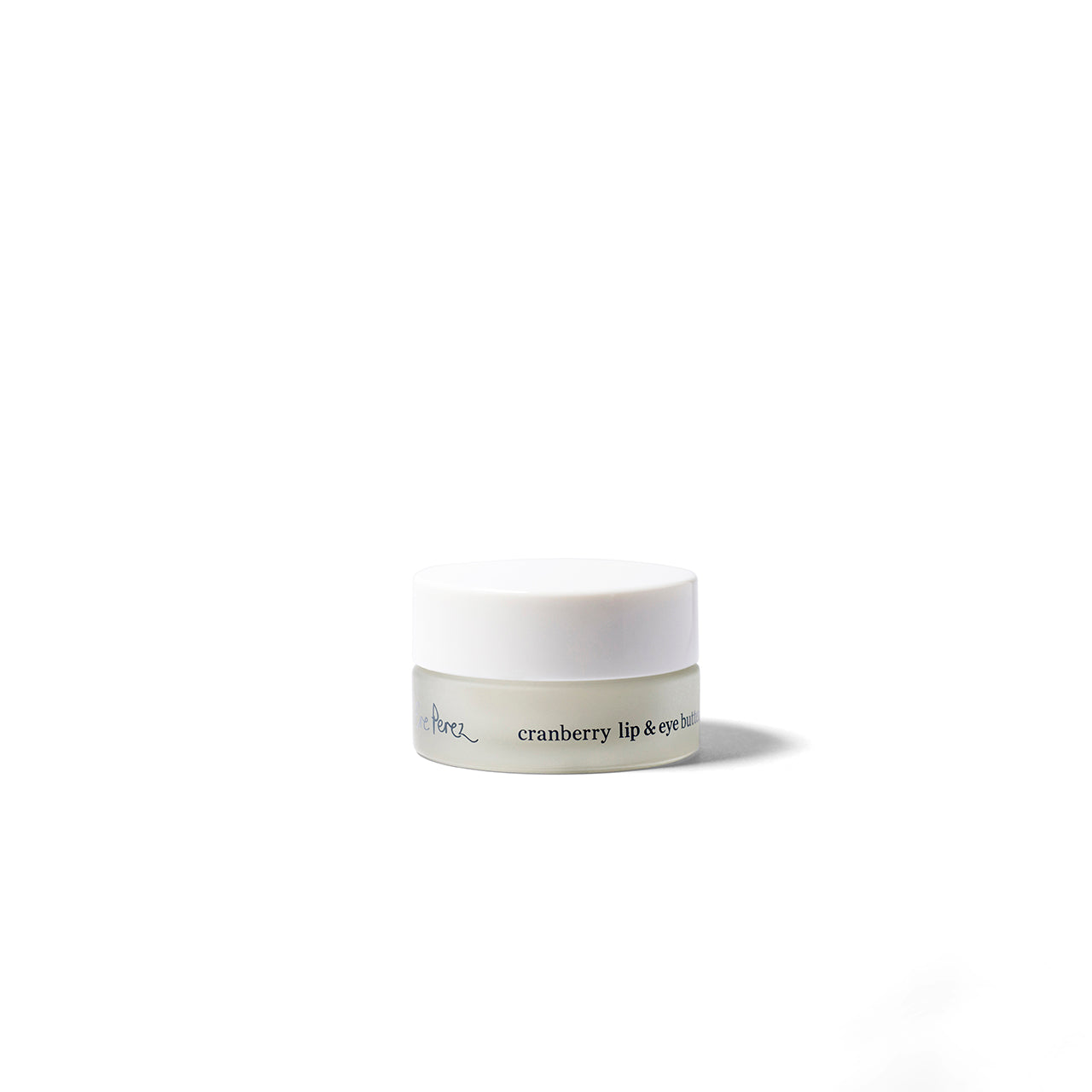 Crema con arando para ojos y labios frasco de vidrio Ere Perez vista de frente con fondo blanco disponible en BLUMMA