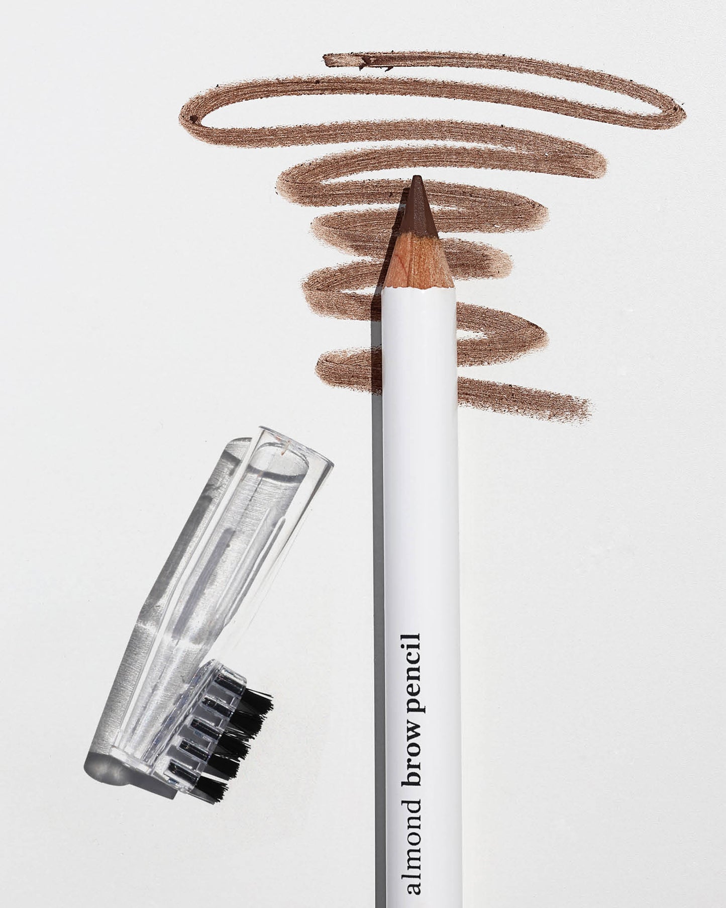 muestra de tono Perfect del lápiz de cejas con almendras Ere Perez disponible en Blumma