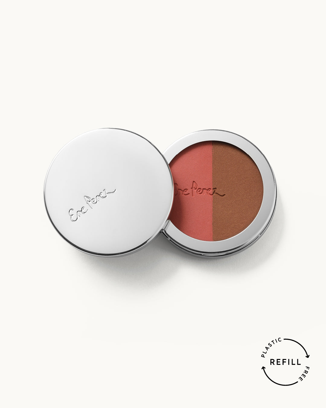 envase de aluminio sostenible de blush ere perez tono brooklyn con fondo blanco