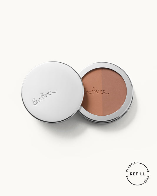 envase de aluminio sostenible de blush ere perez tono roma con fondo blanco