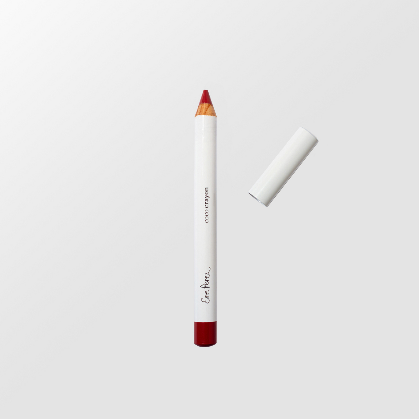 imagen frontal sobre fondo blanco de lapiz crayon de madera de ere perez disponible en blumma