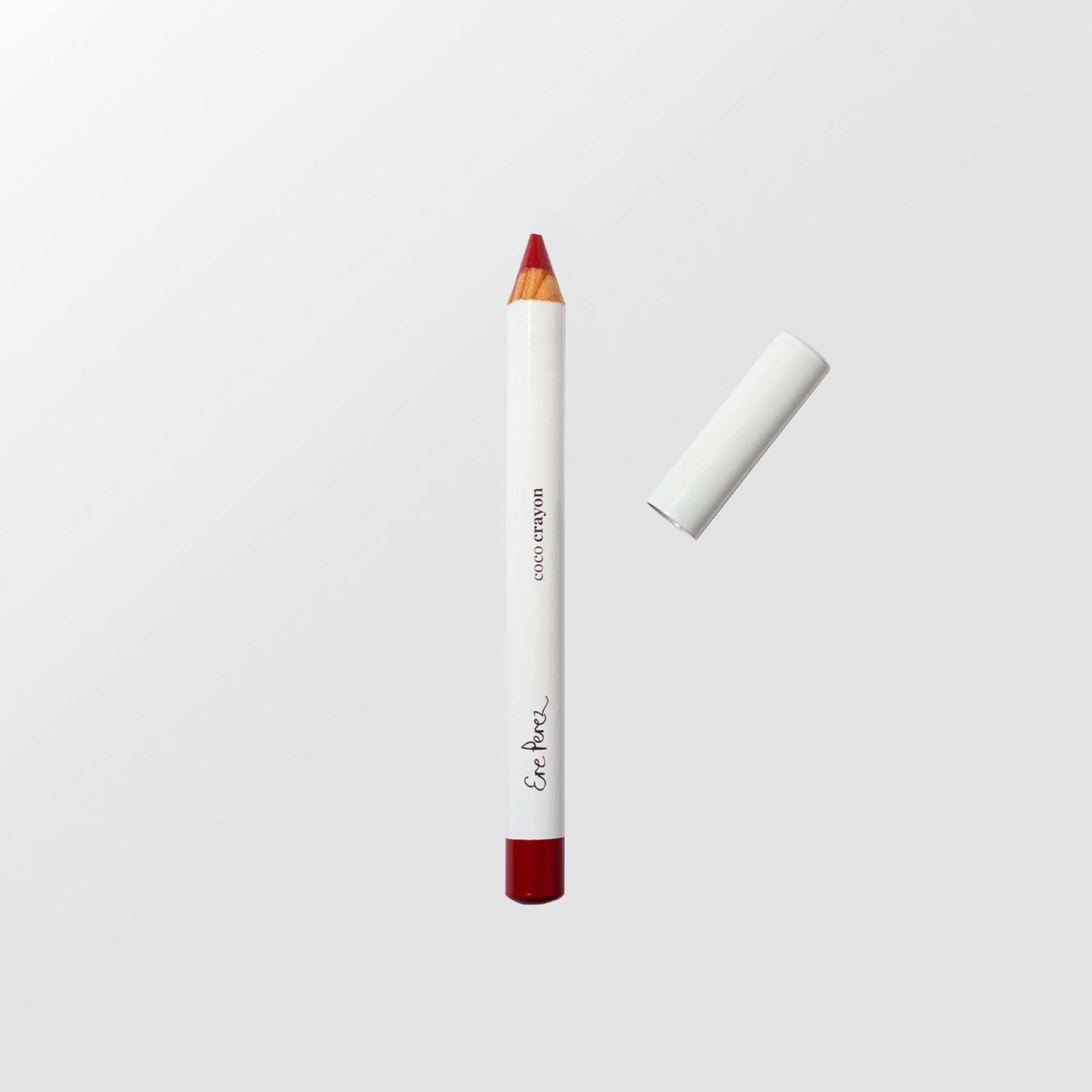 imagen frontal sobre fondo blanco de lapiz crayon de madera de ere perez disponible en blumma