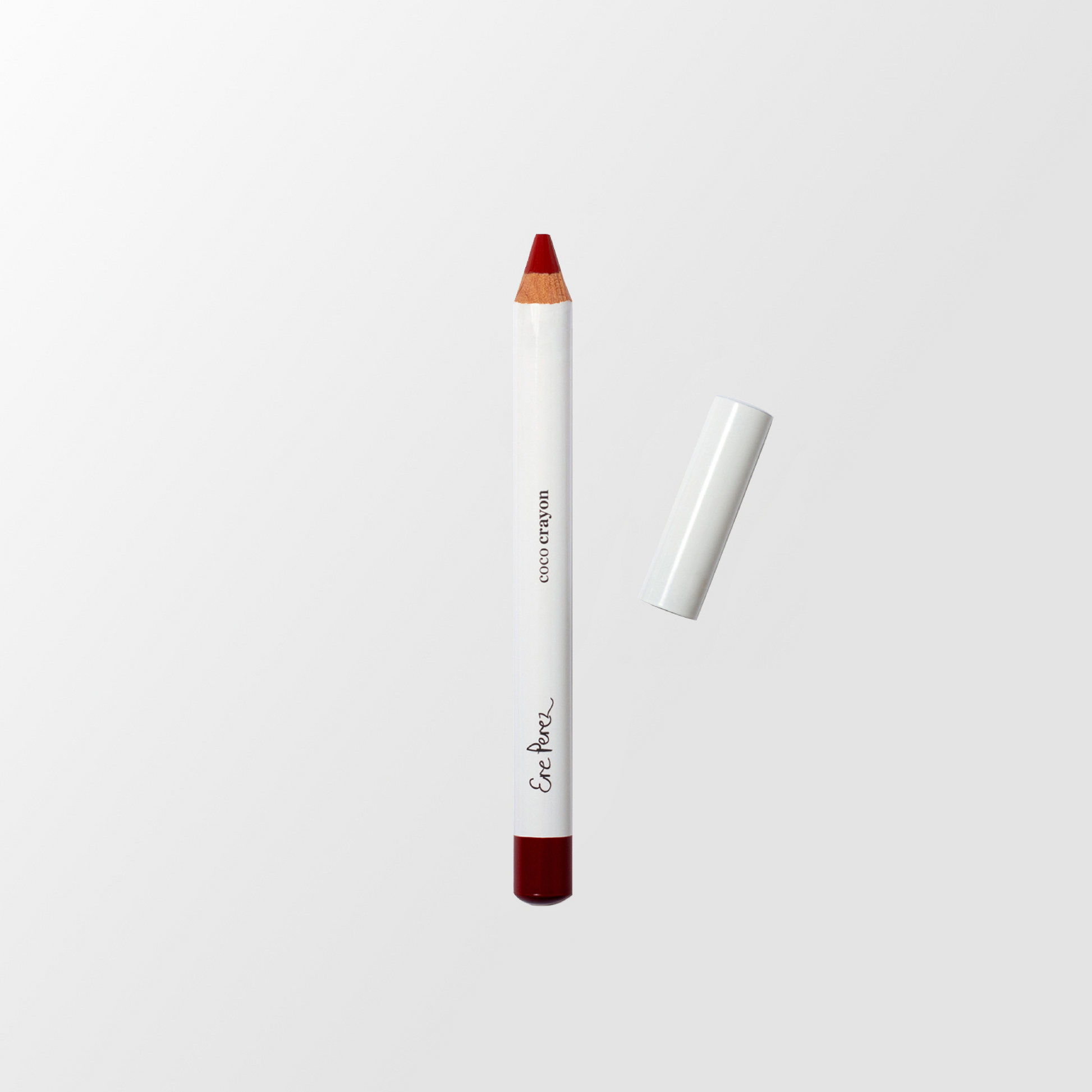 imagen frontal sobre fondo blanco de lapiz crayon de madera de ere perez disponible en blumma