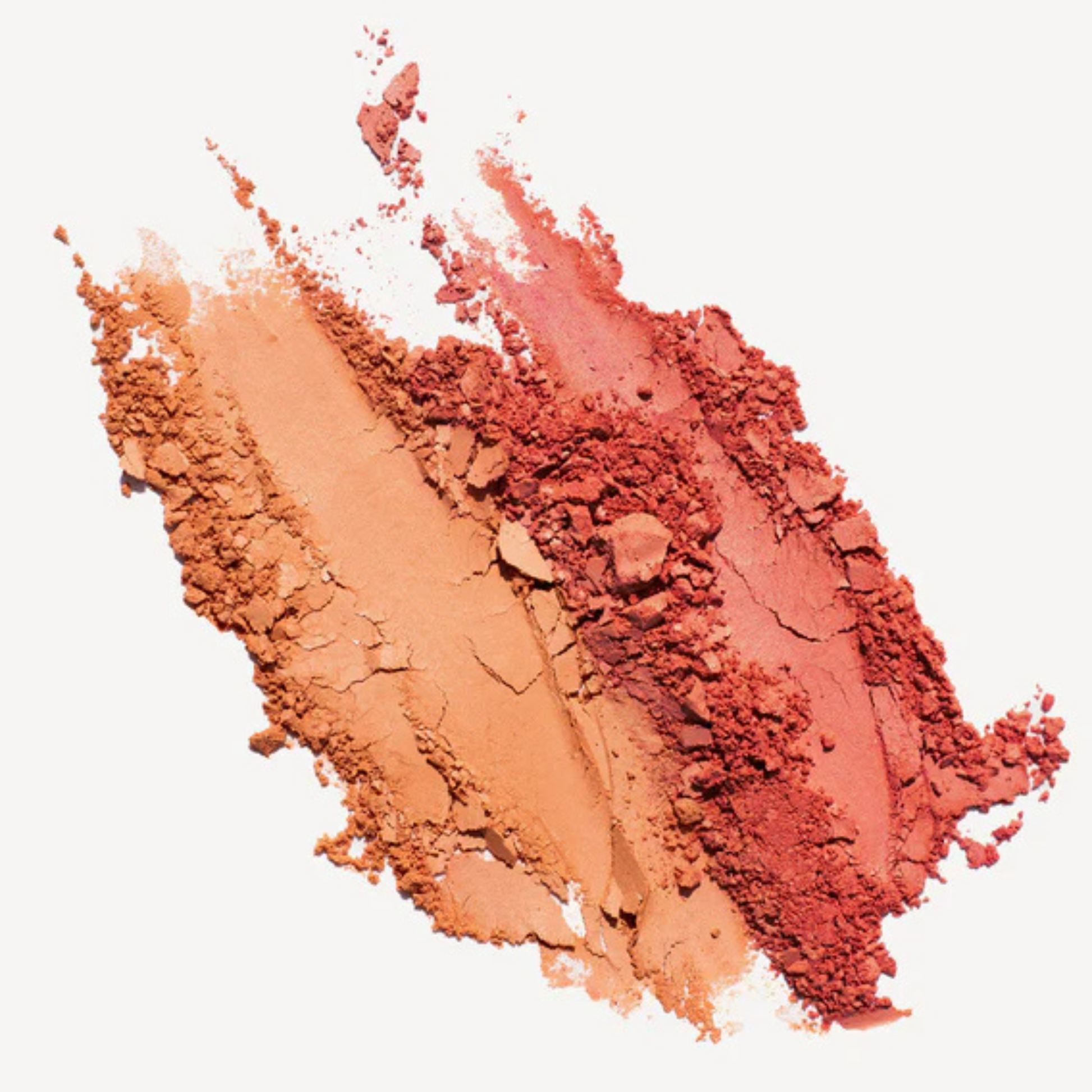muestra de los colores del tono bondi de bush y bronceador ere perez en fondo blanco