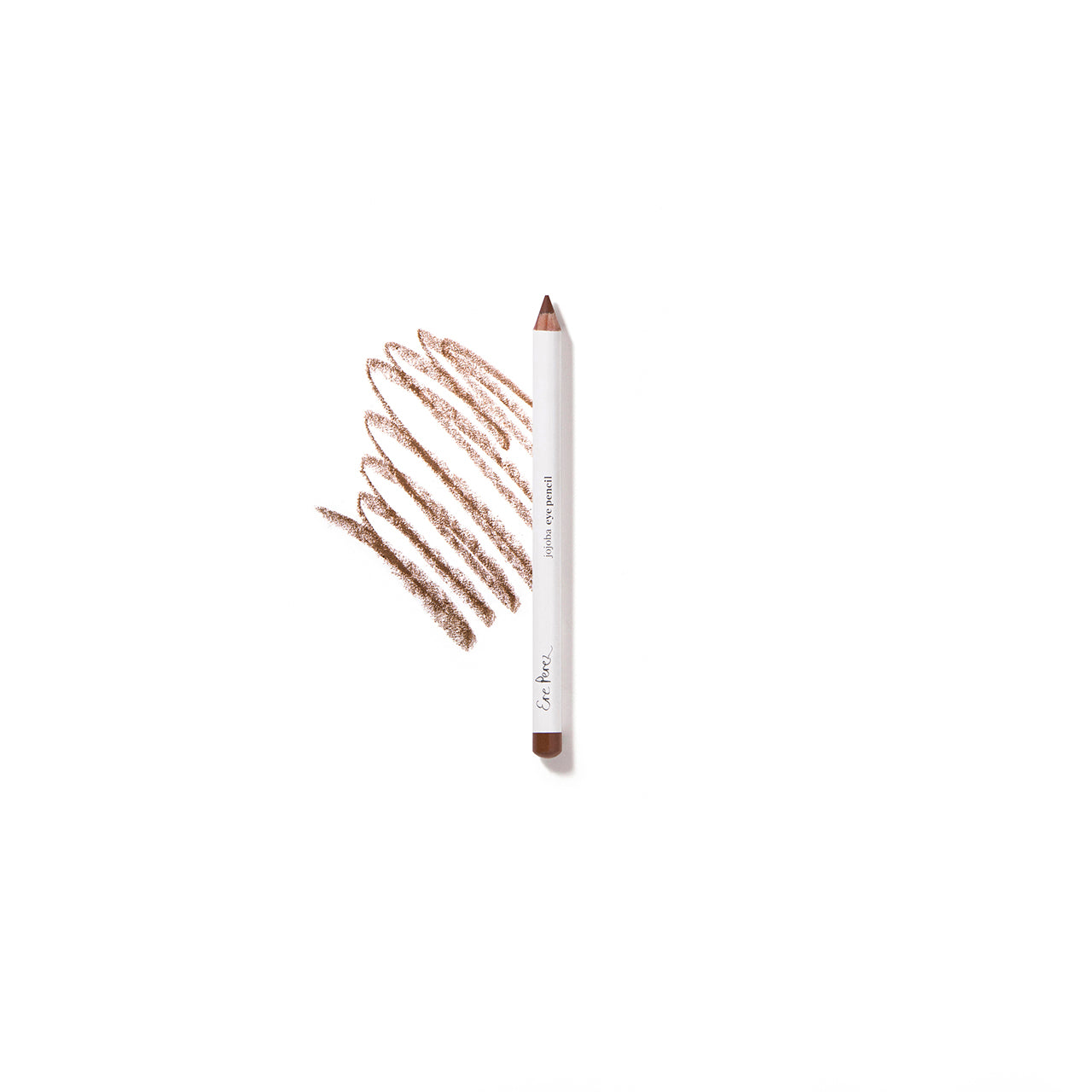 vista frontal lapiz delineador de ojos tono clay con jojoba ere perez con fondo blanco