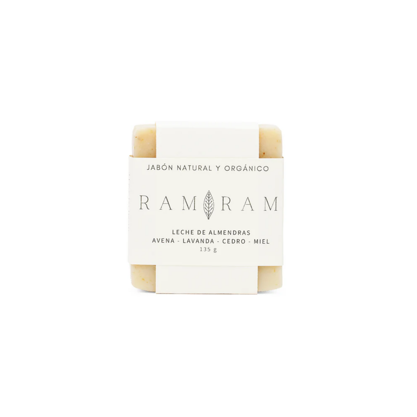 vista frontal de jabón sólido corporal de avena 135g para pieles sensibles, RAM RAM disponible en Blumma