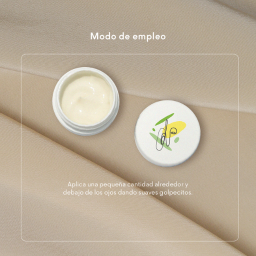 modo de empleo del contorno de ojos con vitamina e rice and shine disponible en Blumma