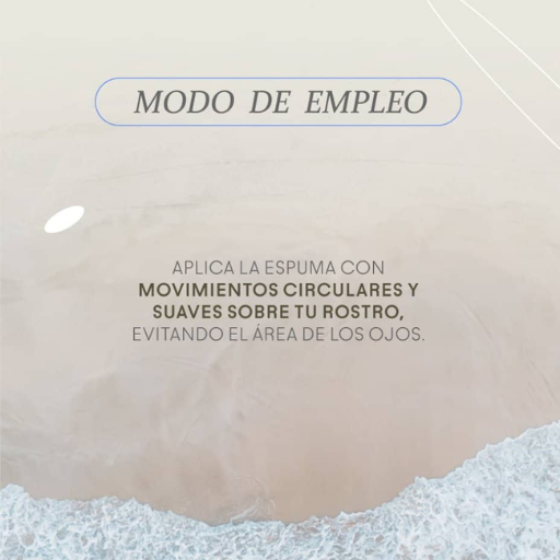 texto sobre el modo de empleo de la espuma limpadora rice and shine  disponible en blumma