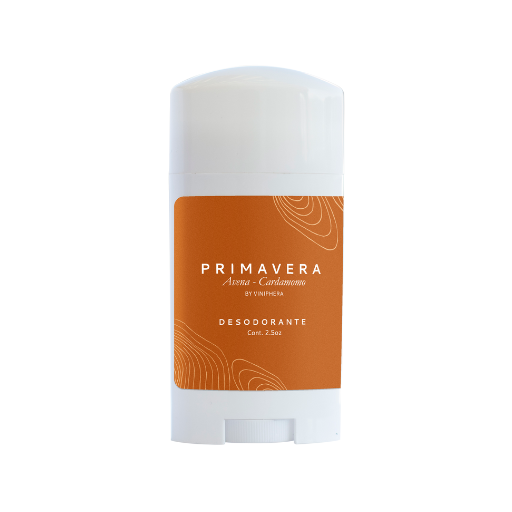 envase de plastico blanco con etiqueta naranja